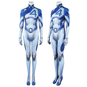 Marvel Rivals Invisible Woman Jumpsuit Cosplay Costumes
