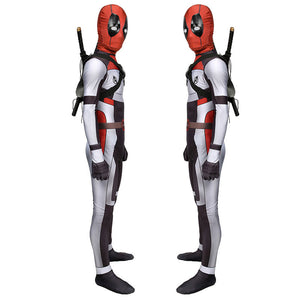 Deadpool Wade Wilson White Jumpsuit Cosplay Costumes