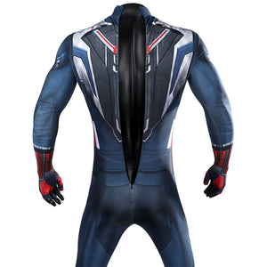 Marvel Captain America 4 Sam Wilson Captain America Jumpsuit Cosplay Costumes