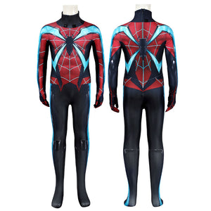 Marvel's Spider Man 2 Miles Morales EVOLVED SUIT Kids Jumpsuit Cosplay Costumes