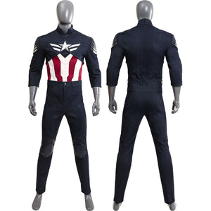 Marvel Captain America: Brave New World Sam Wilson Captain America Cosplay Costume