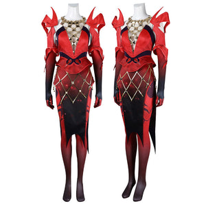 Marvel Rivals Scarlet Witch Emporium Matron Cosplay Costumes