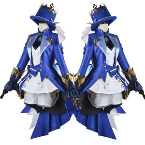 Genshin Impact Furina de Fontaine White Cosplay Costumes