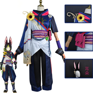 Genshin Impact Tighnari Verdant Strider Cosplay Costumes