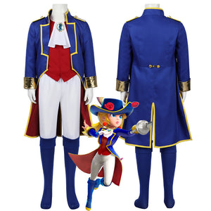 Princess Peach Showtime Swordfighter Peach Kids Cosplay Costumes