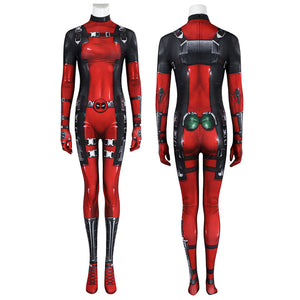 Deadpool 3 Lady Deadpool Comic Version Jumpsuit Cosplay Costumes