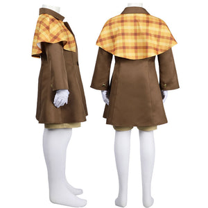 Princess Peach Showtime Detective Peach Kids Cosplay Costumes