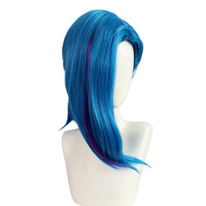 Game LOL Arcane Season 2 Jinx Ponytail Cosplay Wigs