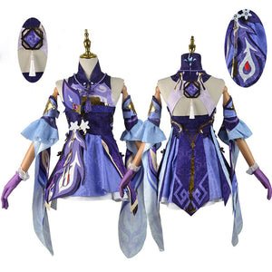 Genshin Impact Keqing Cosplay Costumes