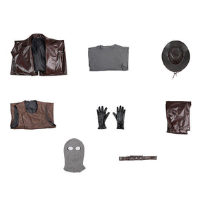 Spider-Man Noir Spiderman Peter Parker Cosplay Costume
