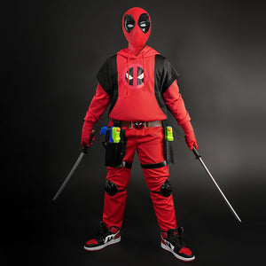 Deadpool 3 Wade Winston Wilson Hoodies Kids Size Cosplay Costume