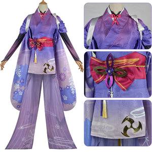 Genshin Impact Raiden Makoto Baal Cosplay Costumes