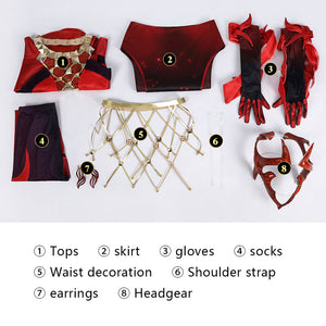 Marvel Rivals Scarlet Witch Emporium Matron Cosplay Costumes