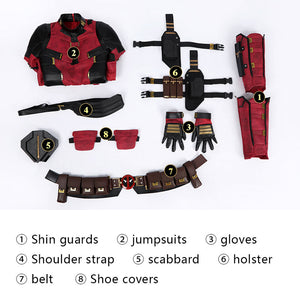 Deadpool Wade Wilson Kids Cosplay Costumes