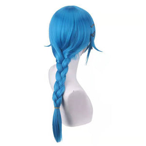 LOL Arcane Young Jinx Powder Blue Cosplay Wigs