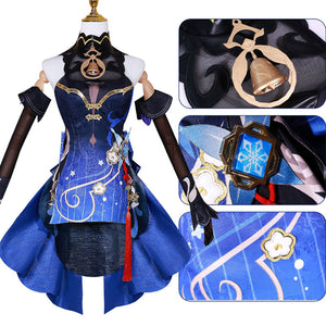 Genshin Impact Twilight Blossom Ganyu Cosplay Costumes