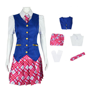 Barbie: Princess Charm School Delancy Devin Princess Hadley Uniform Cosplay Costumes