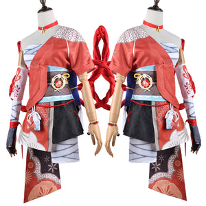 Genshin Impact Naganohara Yoimiya Cosplay Costumes