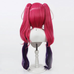 Anime Hazbin Hotel Velvette Twin Ponytails Cosplay Wigs