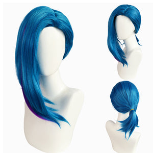 Game LOL Arcane Season 2 Jinx Ponytail Cosplay Wigs