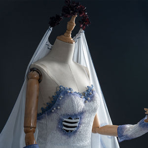 Tim Burton's Corpse Bride Emily Wedding Dress Cosplay Costumes