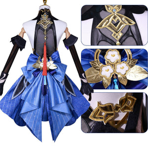 Genshin Impact Twilight Blossom Ganyu Cosplay Costumes