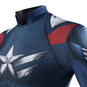 Marvel Captain America 4 Sam Wilson Captain America Jumpsuit Cosplay Costumes