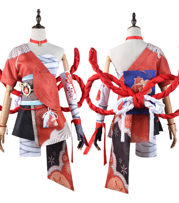 Genshin Impact Naganohara Yoimiya Cosplay Costumes