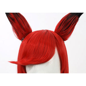 Hazbin Hotel Alastor Cosplay Wigs With Ear Props