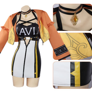 Genshin Impact Navia Race Queen Cosplay Costumes