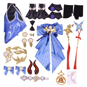 Genshin Impact Twilight Blossom Ganyu Cosplay Costumes