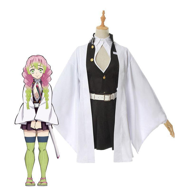 Anime Demon Slayer Kimetsu no Yaiba Kanroji Mitsuri Female Uniform Cosplay Costume