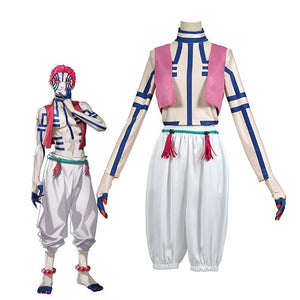 Anime Demon Slayer Kimetsu no Yaiba Akaza Komaji Mugen Ressha-hen Cosplay Costumes