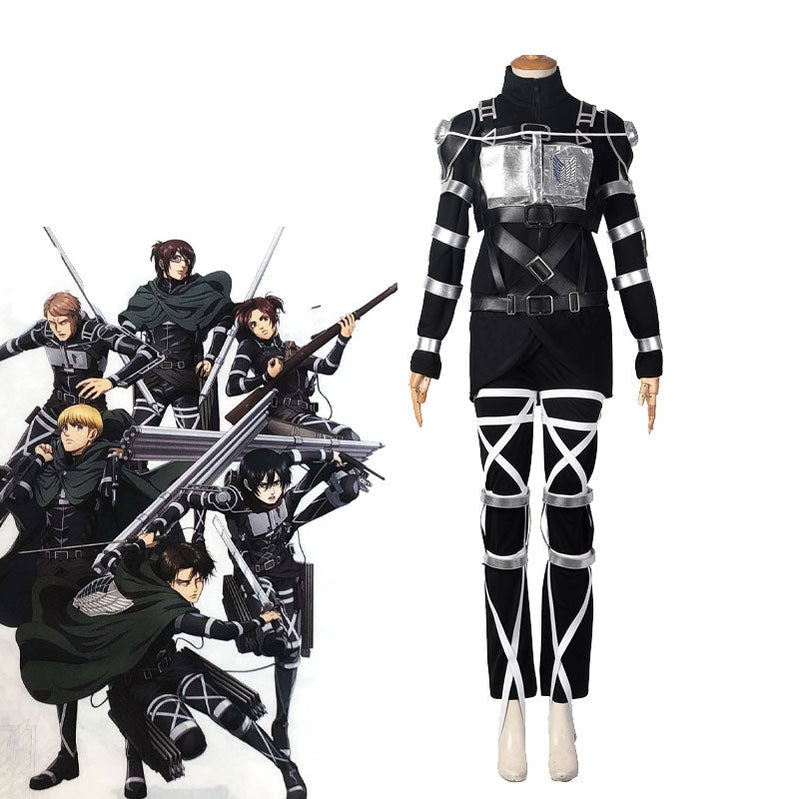 Attack on Titan 4 The Final Season Rivaille Superhero Outfit Shingeki no Kyojin Team Armour Uniform Halloween Cosplay Costumes