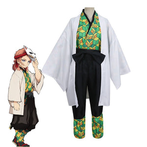 Anime Demon Slayer Kimetsu no Yaiba Sabito Male Cosplay Costumes