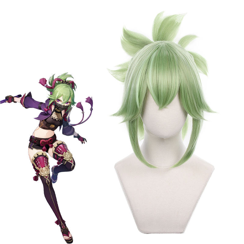 Game Genshin Impact Kuki Shinobu Cosplay Wigs