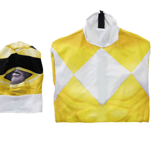 Mighty Morphin Power Rangers Dime Tribe Knight Boi Tiger Ranger Yellow Ranger Cosplay Costumes