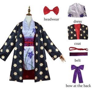 Anime One Piece Nico Robin Kimono Cosplay Costumes