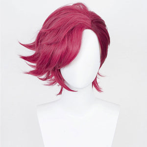 Game LOL Arcane Vi Short Rose Red Cosplay Wigs