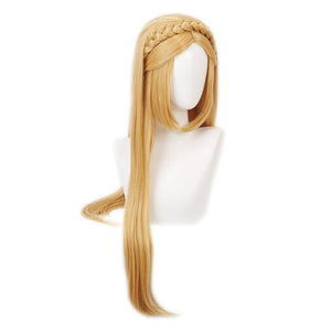 Game The Legend of Zelda Breath of the Wild Princess Zelda Long Blonde Cosplay Wigs