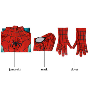 Spider-Man 3 No Way Home Peter Parker Integrated Kids Jumpsuit Cosplay Costumes