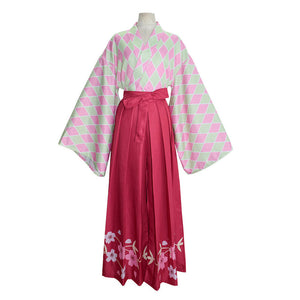 Demon Slayer Kimetsu no Yaiba Kanroji Mitsuri Kimono Halloween Cosplay Costumes