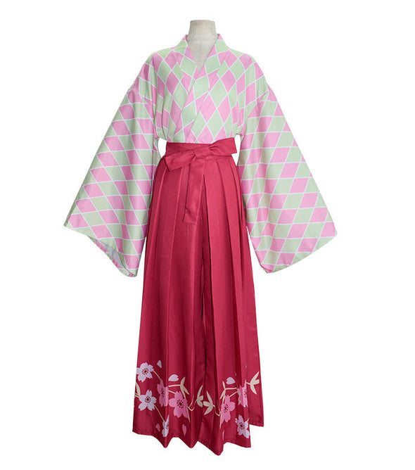 Demon Slayer Kimetsu no Yaiba Kanroji Mitsuri Kimono Halloween Cosplay Costumes