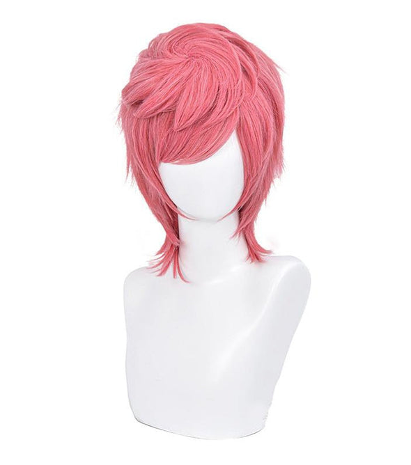 Anime JoJo's Bizarre Adventure Golden Wind Trish Una Long Pink Cosplay Wigs