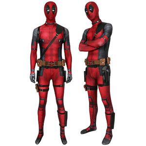 Deadpool 3 Wade Wilson Jumpsuit Cosplay Costumes With Props