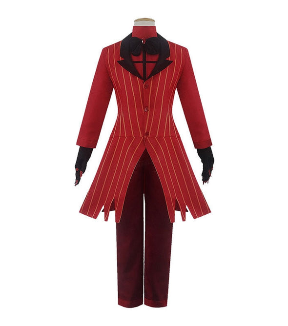 Hazbin Hotel Alastor Red Uniform Outfit Full Set Halloween Cosplay Costumes