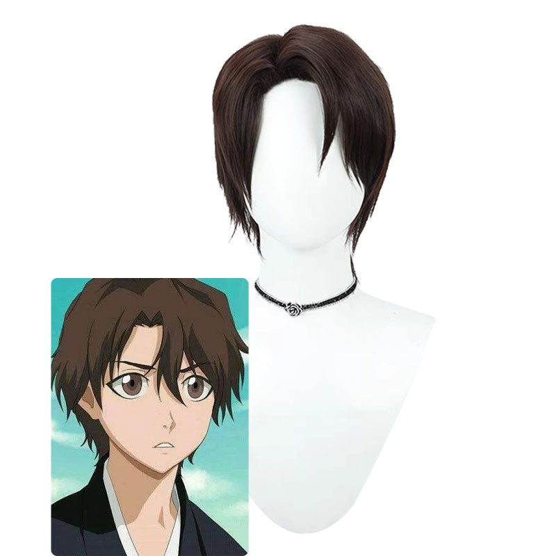 Anime Bleach Sosuke Aizen Brown Cosplay Wigs