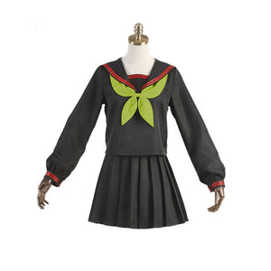 Anime Demon Slayer Kimetsu no Yaiba Nezuko Kamado Makomo School Uniform Cosplay Costumes