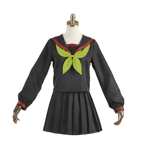 Anime Demon Slayer Kimetsu no Yaiba Nezuko Kamado Makomo School Uniform Cosplay Costumes 