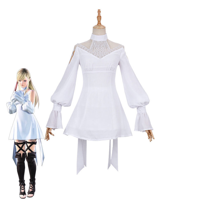 Final Fantasy Minfilia Warde White Cosplay Costumes